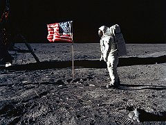 Buzz Aldrin, Apollo 11, July 20, 1969